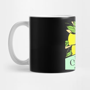 Antique Sirop de Citron Lemons Advertising Poster Mug